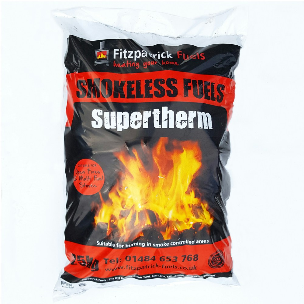 Supertherm Smokeless Fuel 25kg Bag Long Burn Time