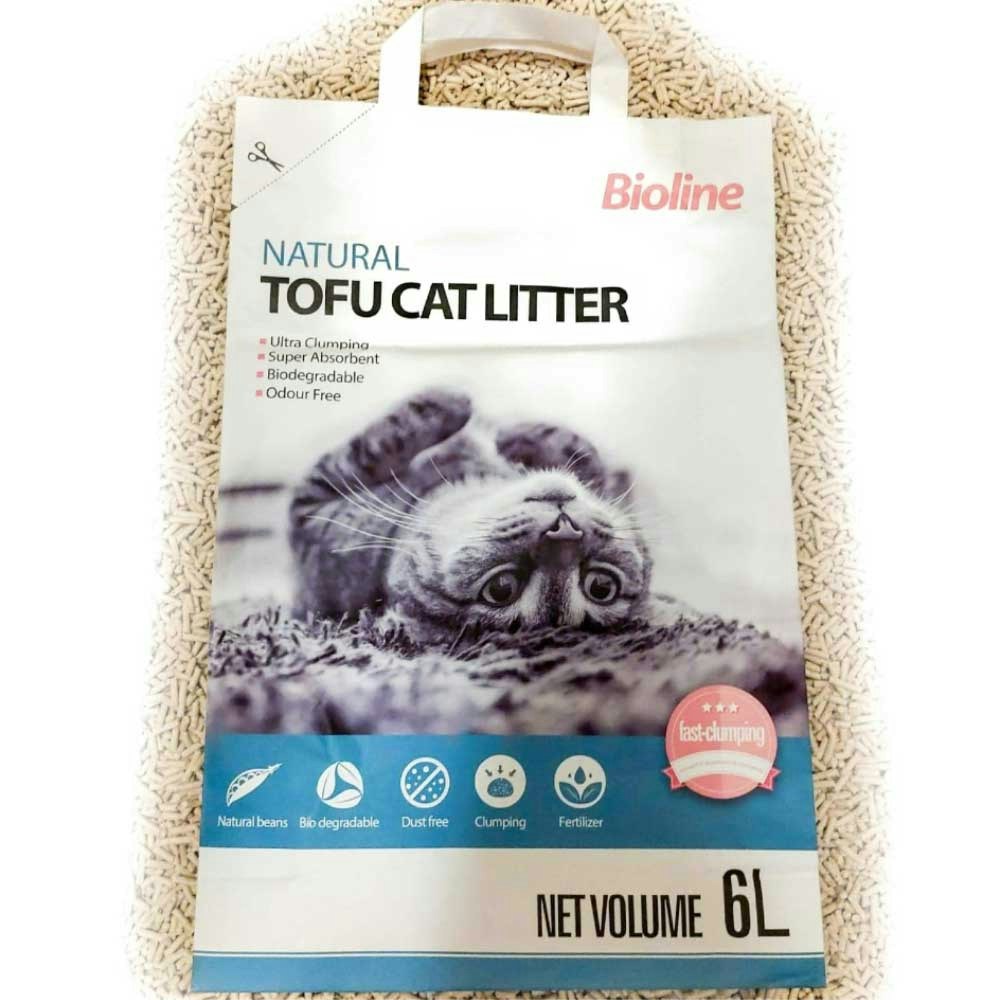 Bioline Natural Tofu Cat Litter Fast Clumping Free Delivery